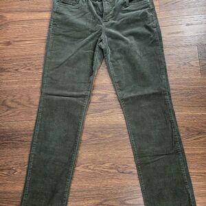 Kut from the Kloth Forest Green Corduroy Pants with Stretch!